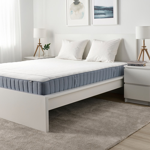 VALEVÅG - pocket sprung mattress, extra firm/light blue | IKEA Taiwan Online - PE789779_S4