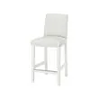 BERGMUND - bar stool with backrest frame, counter height/white, 62 cm | IKEA Taiwan Online - PE789786_S2 