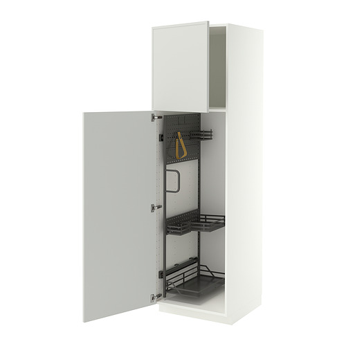 METOD 高櫃附清潔用品收納架