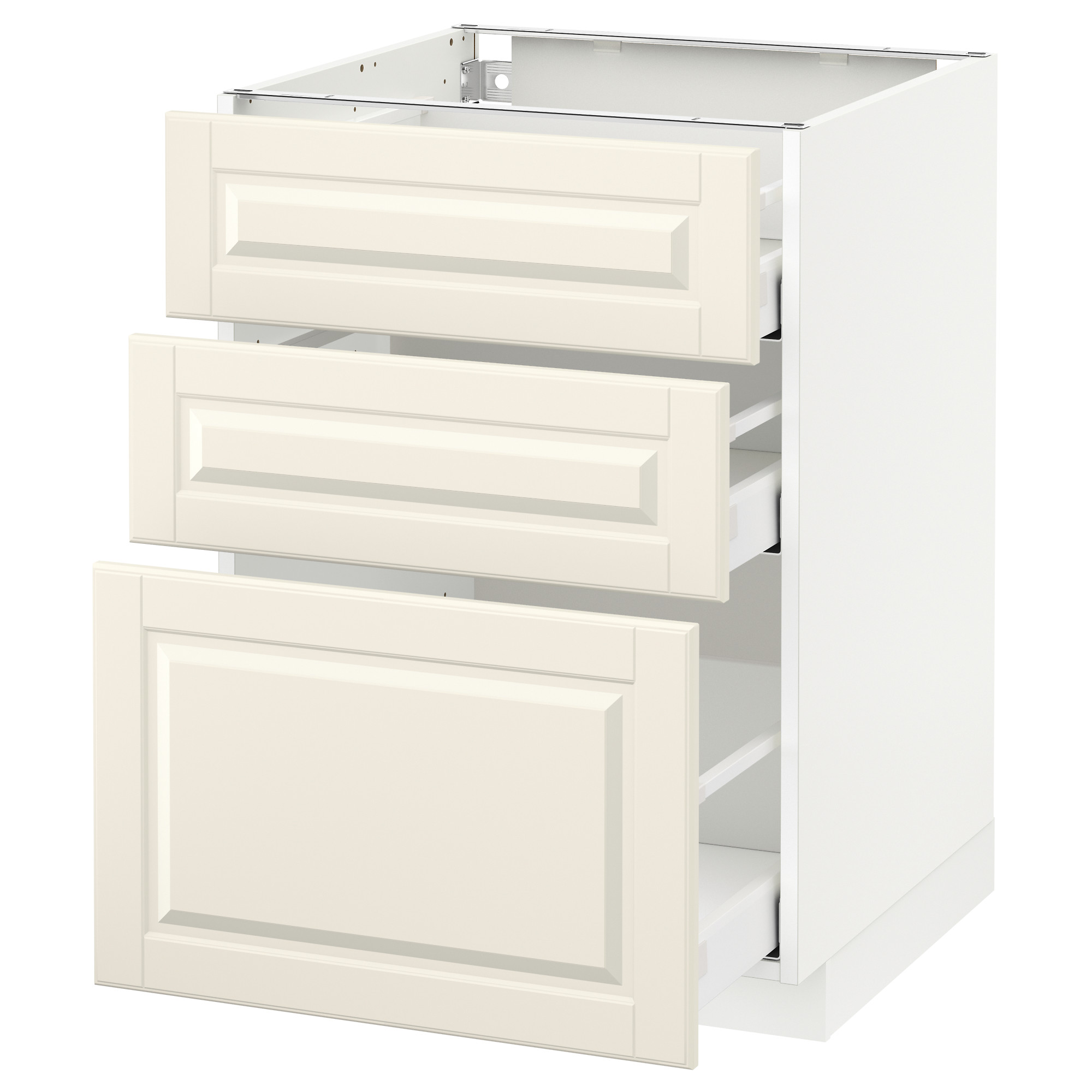 METOD base cabinet with 3 drawers