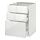 METOD - base cabinet with 3 drawers, white Maximera/Ringhult white | IKEA Taiwan Online - PE519063_S1