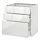 METOD - base cabinet with 3 drawers, white Maximera/Ringhult white | IKEA Taiwan Online - PE519119_S1