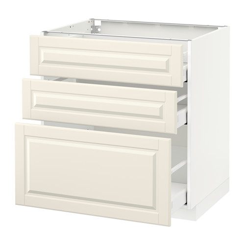 METOD base cabinet with 3 drawers