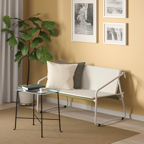 INGMARSÖ - 雙人座沙發 室內/戶外用, 白色 綠色/米色 | IKEA 線上購物 - PE789852_S4