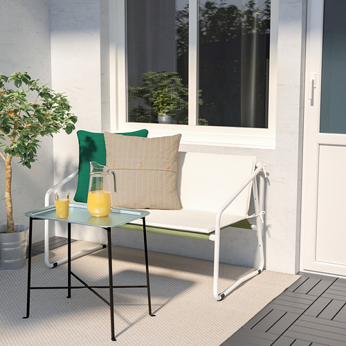 INGMARSÖ - 雙人座沙發 室內/戶外用, 白色 綠色/米色 | IKEA 線上購物 - PE789851_S4