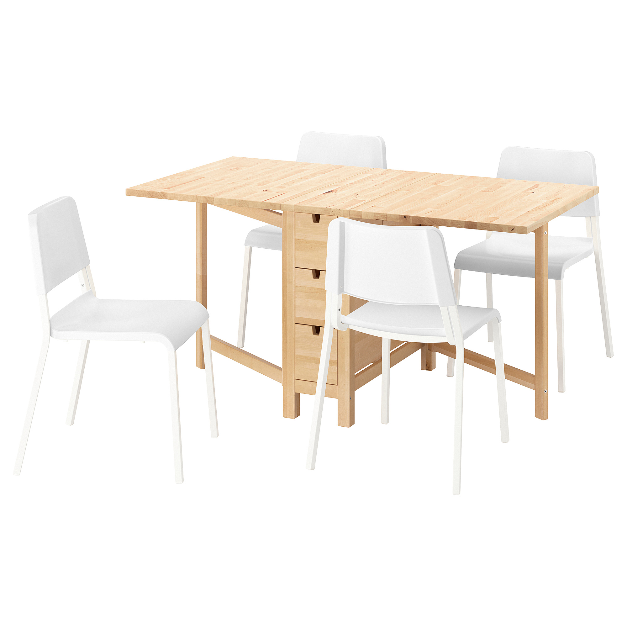 NORDEN/TEODORES table and 4 chairs
