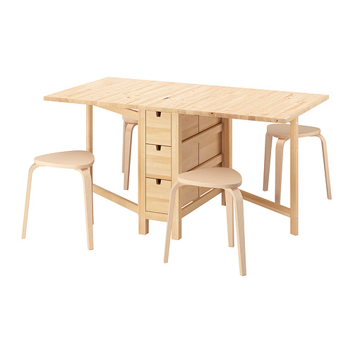 NORDEN/KYRRE table and 4 stools