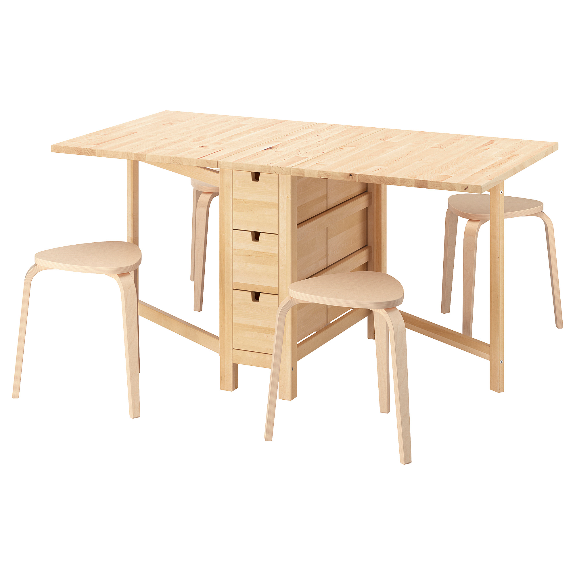 NORDEN/KYRRE table and 4 stools