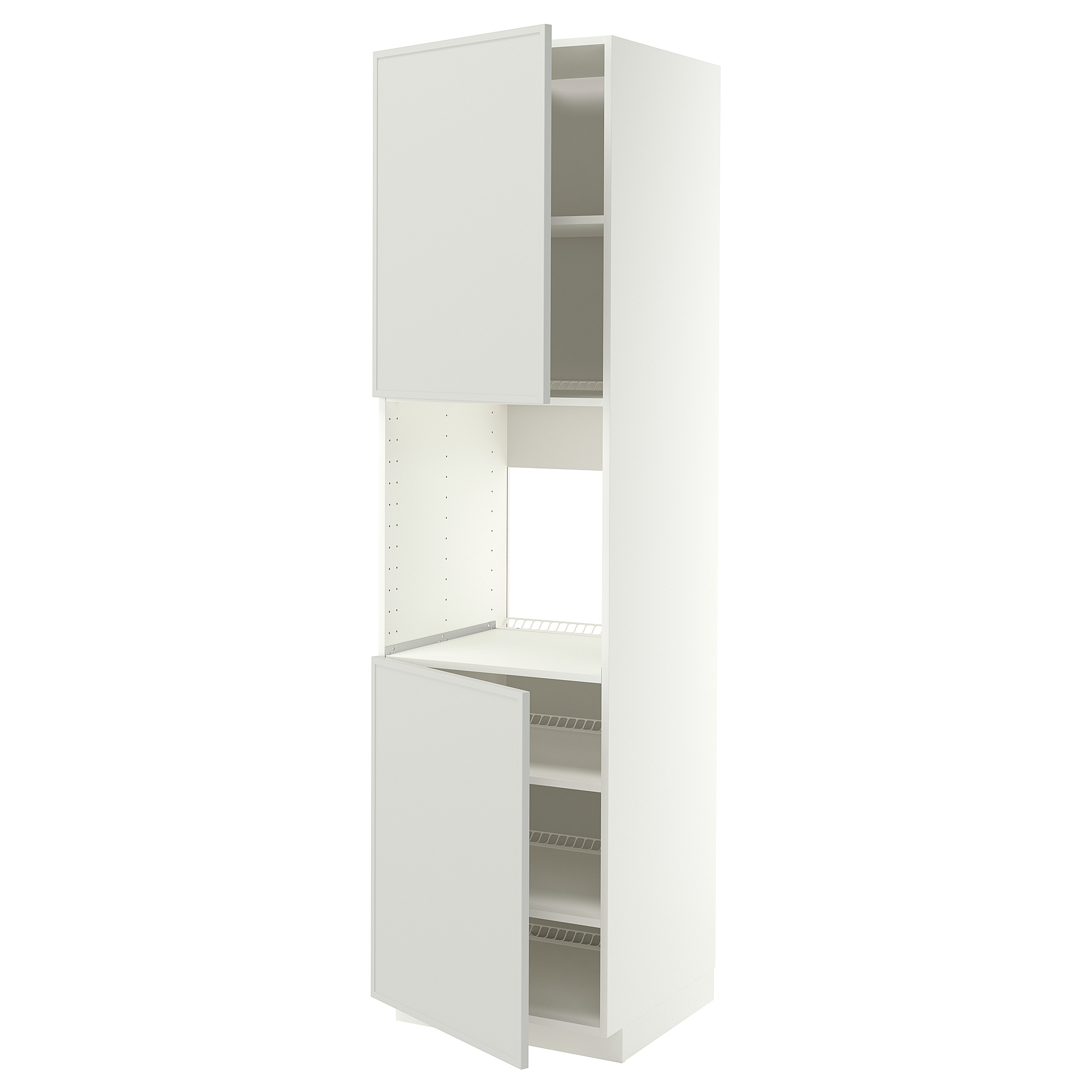 METOD high cab f oven w 2 doors/shelves