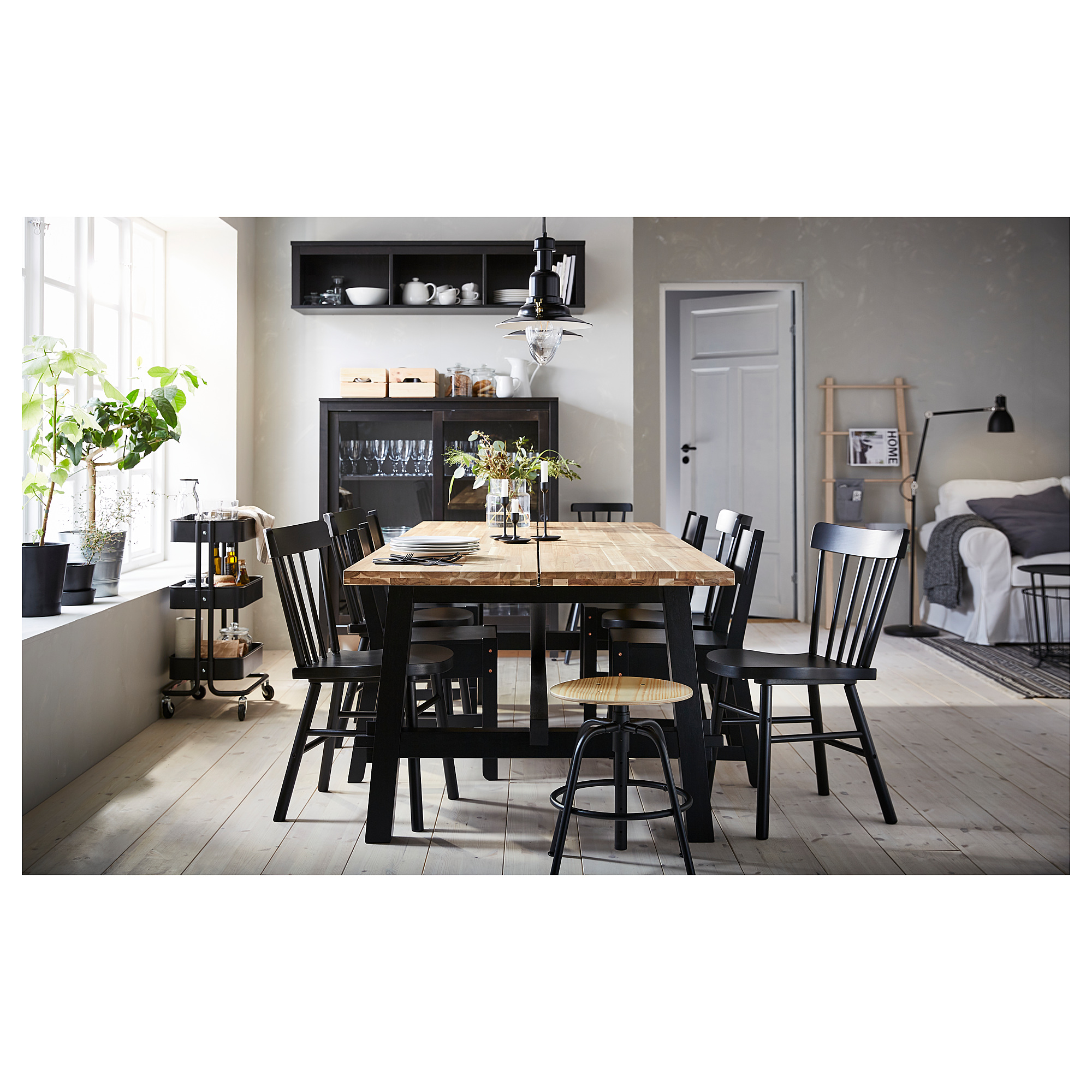 SKOGSTA/NORRARYD table and 6 chairs