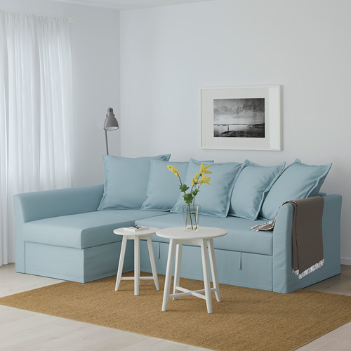 HOLMSUND - corner sofa-bed, Orrsta light blue | IKEA Taiwan Online - PE648005_S4