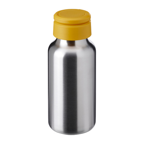 ENKELSPÅRIG - water bottle, stainless steel/yellow | IKEA Taiwan Online - PE835398_S4