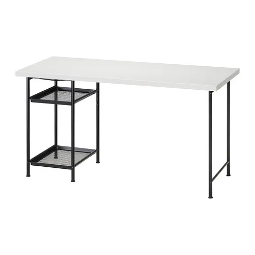 LAGKAPTEN/SPÄND - 書桌/工作桌, 白色/黑色, 140x60 公分 | IKEA 線上購物 - PE944835_S4