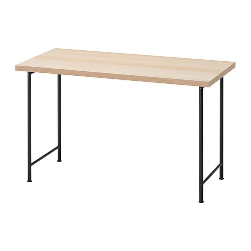 LAGKAPTEN/SPÄND - 書桌/工作桌, 染白橡木紋/黑色, 120x60 公分 | IKEA 線上購物 - PE944848_S4