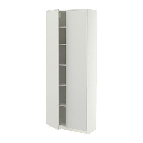 METOD high cabinet with shelves