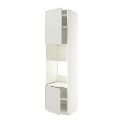 METOD 微波爐烤箱高櫃附2抽/層板