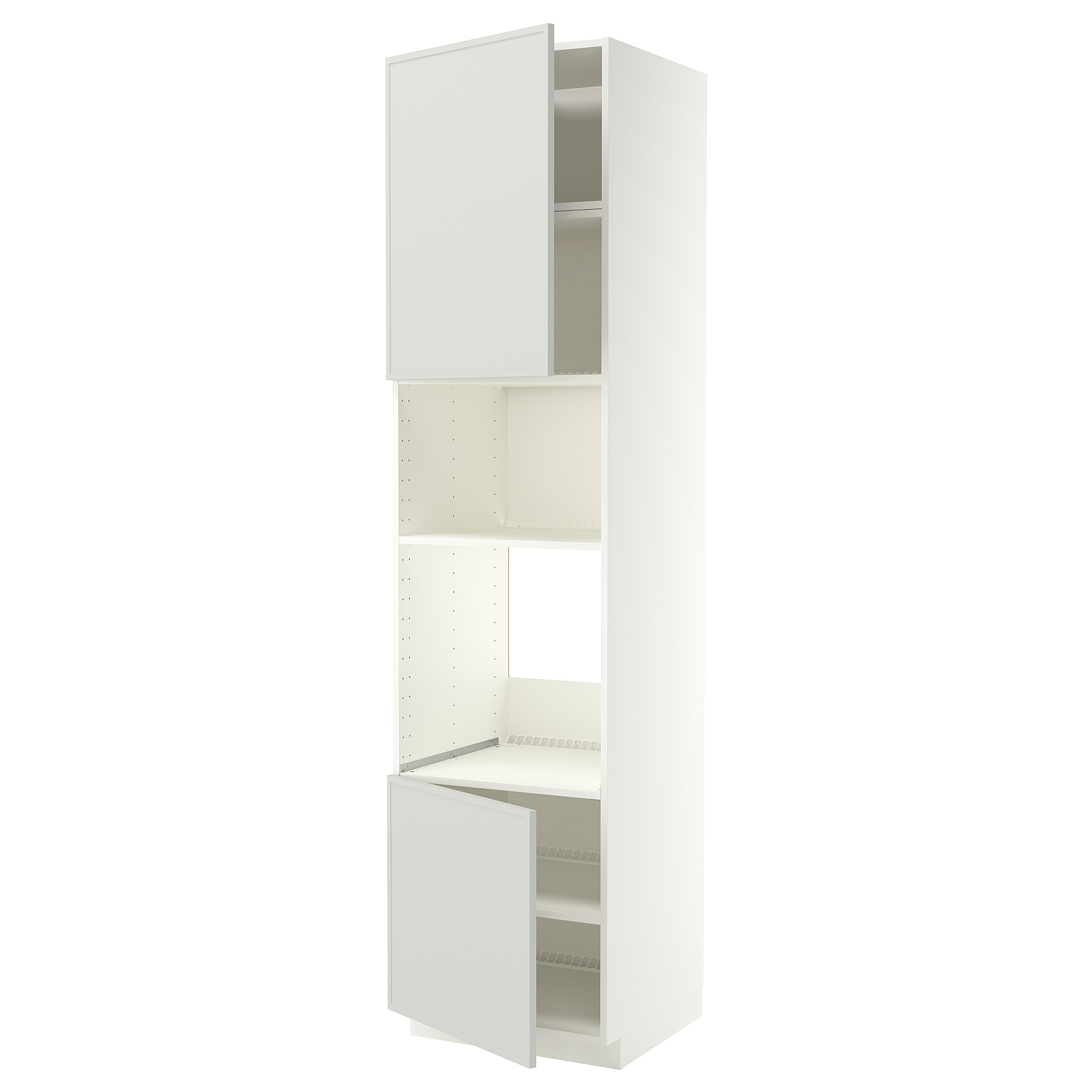 METOD 微波爐烤箱高櫃附2抽/層板