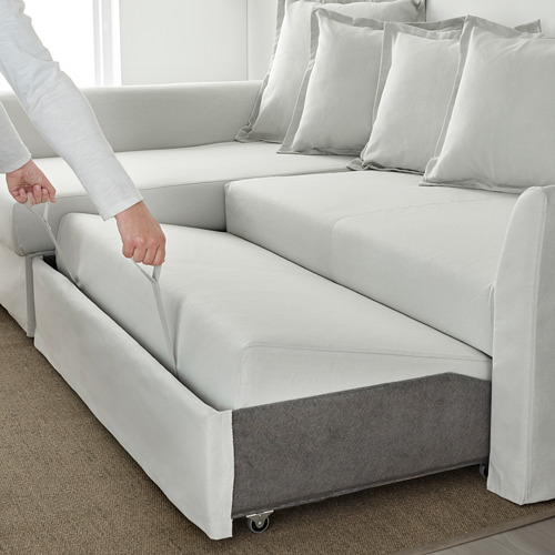 HOLMSUND - corner sofa-bed, Orrsta light white-grey | IKEA Taiwan Online - PE648013_S4