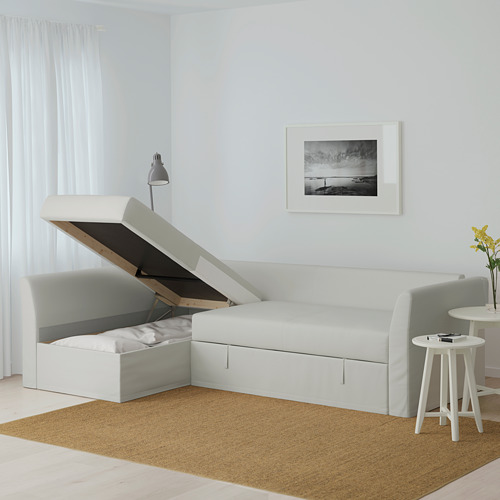 HOLMSUND - corner sofa-bed, Orrsta light white-grey | IKEA Taiwan Online - PE648014_S4