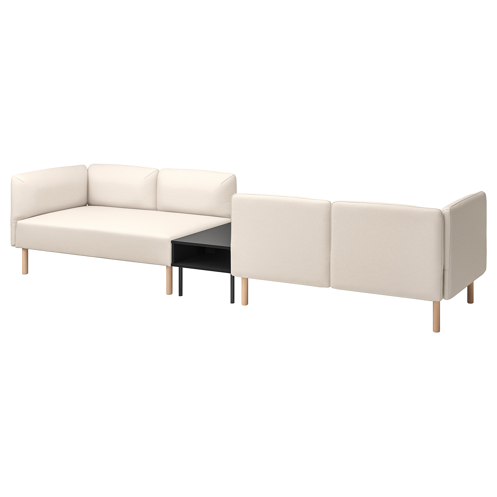 LILLEHEM 4-seat modular sofa with side table