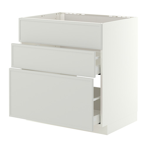 METOD/MAXIMERA base cab f sink+3 fronts/2 drawers