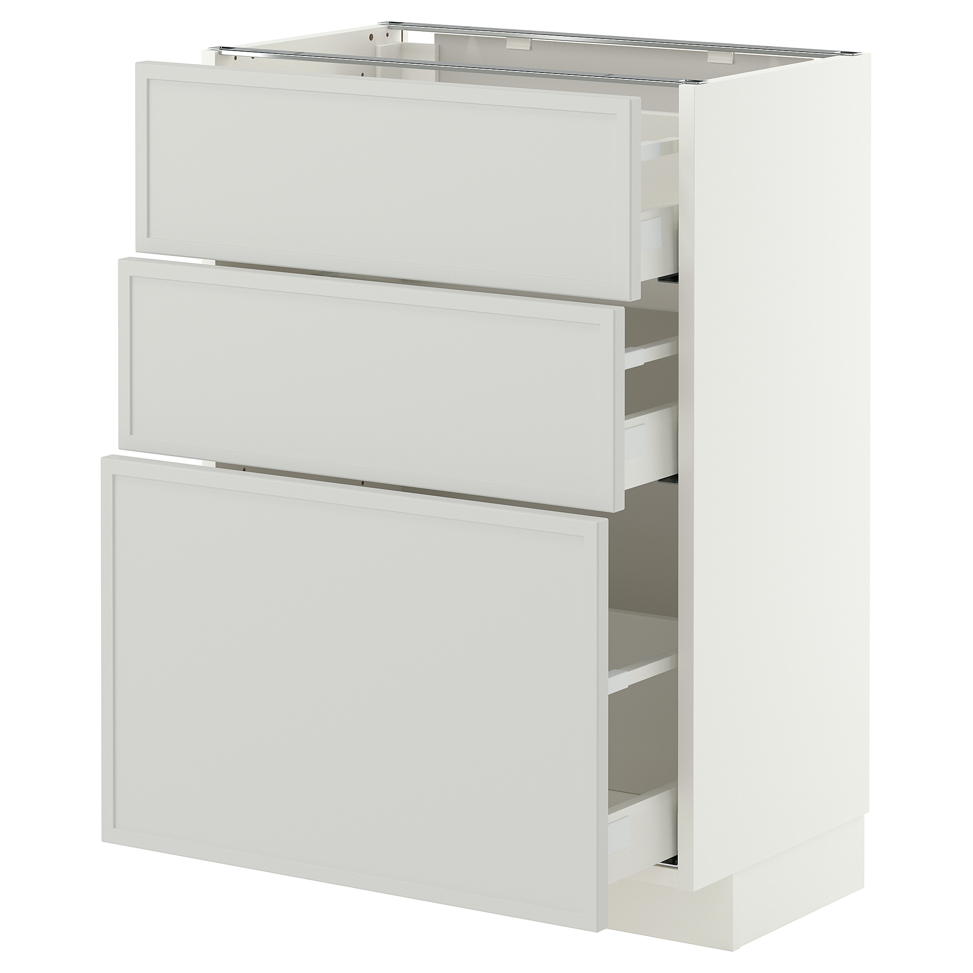 METOD/MAXIMERA base cabinet with 3 drawers