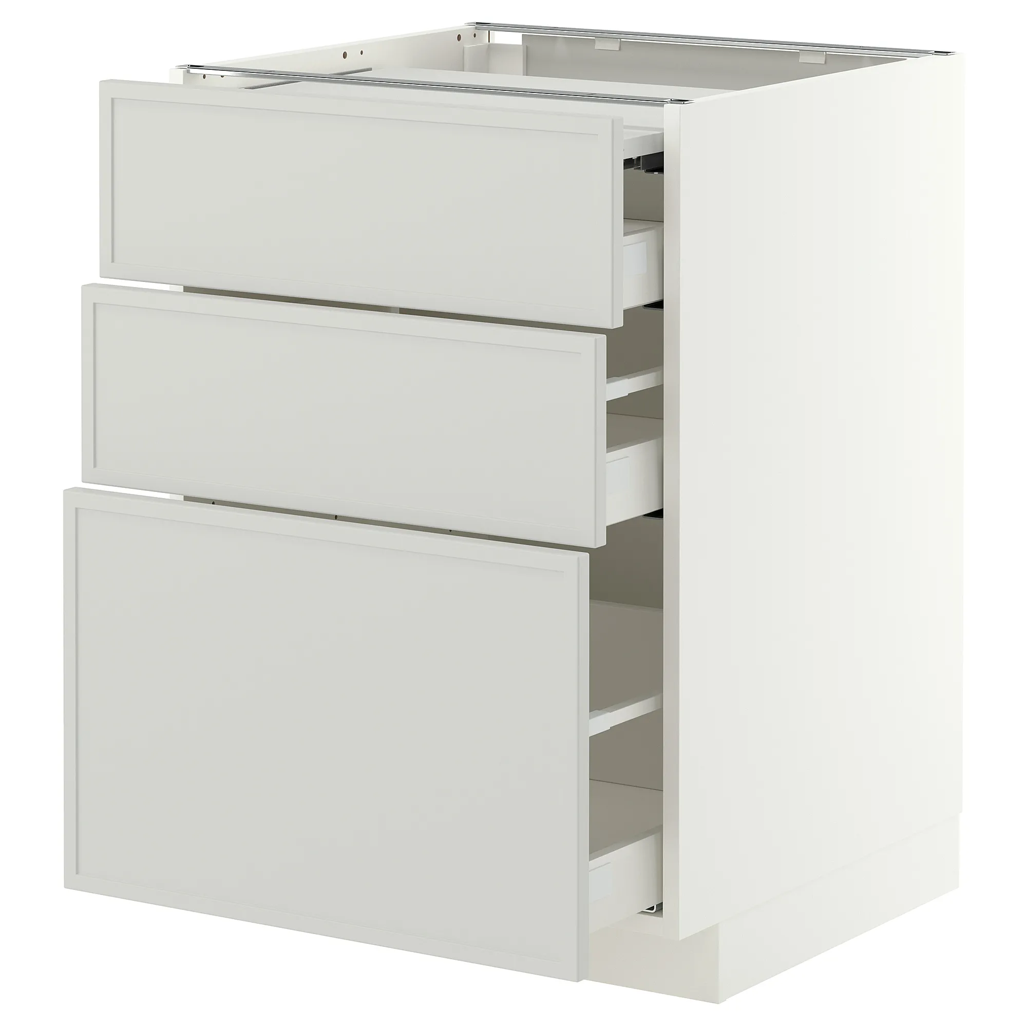 METOD/MAXIMERA bc w pull-out work surface/3drw