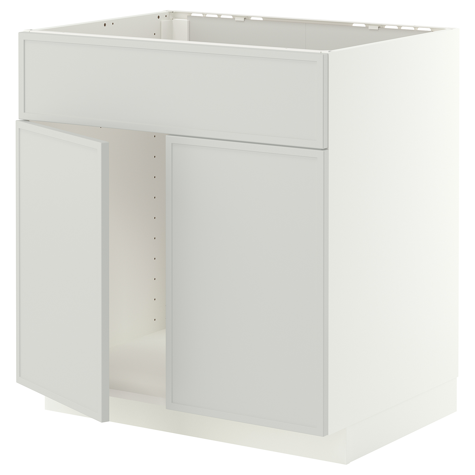 METOD base cabinet f sink w 2 doors/front