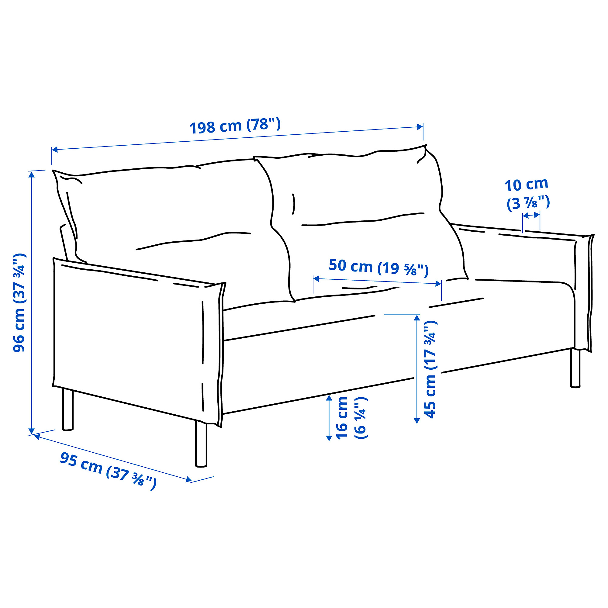 MANNARP 3-seat sofa