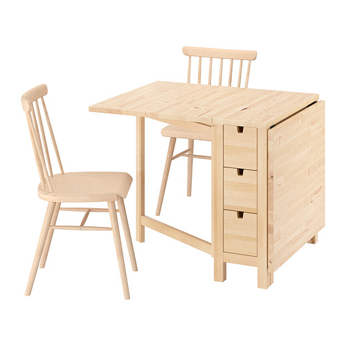 NORDEN/HÖGVED - 一桌二椅, 樺木/實木貼皮, 樺木 | IKEA 線上購物 - E1014486_S4