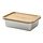 IKEA 365+ - food container with lid, rectangular stainless steel/bamboo | IKEA Taiwan Online - PE835514_S1