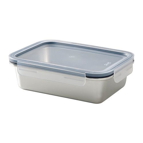 IKEA 365+ - food container with lid, rectangular stainless steel/plastic, 1.0 l | IKEA Taiwan Online - PE835519_S4
