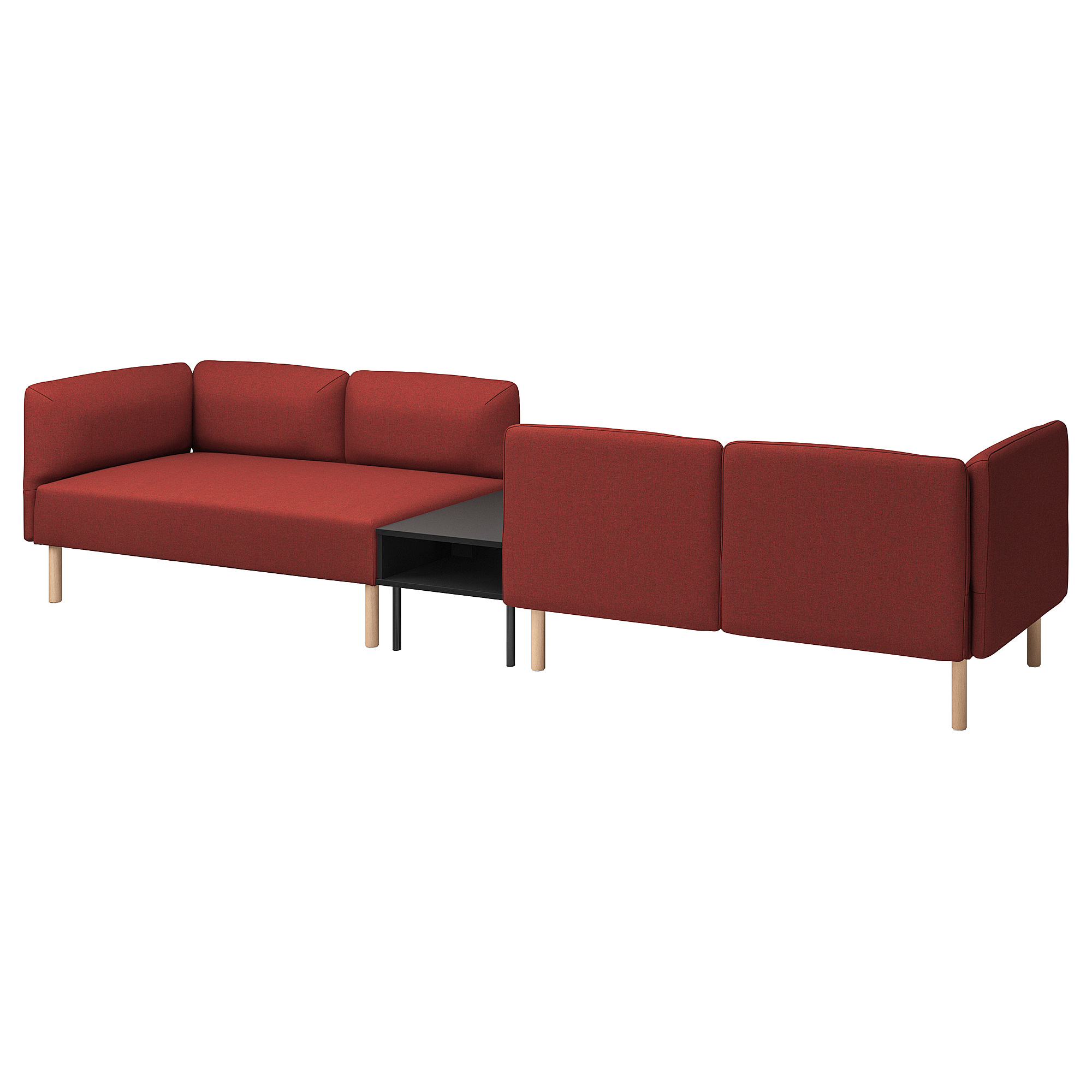 LILLEHEM 4-seat modular sofa with side table