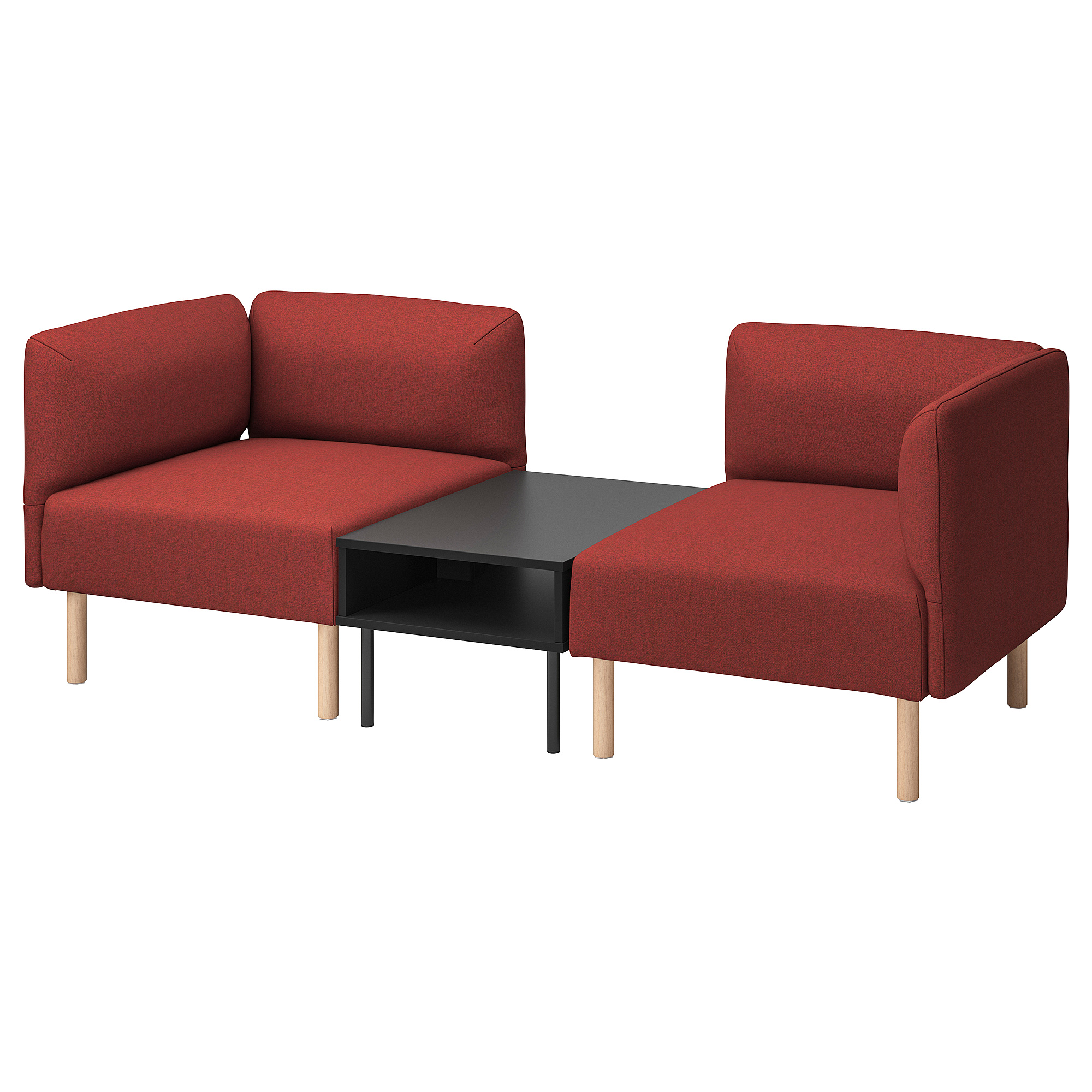 LILLEHEM 2-seat modular sofa with side table