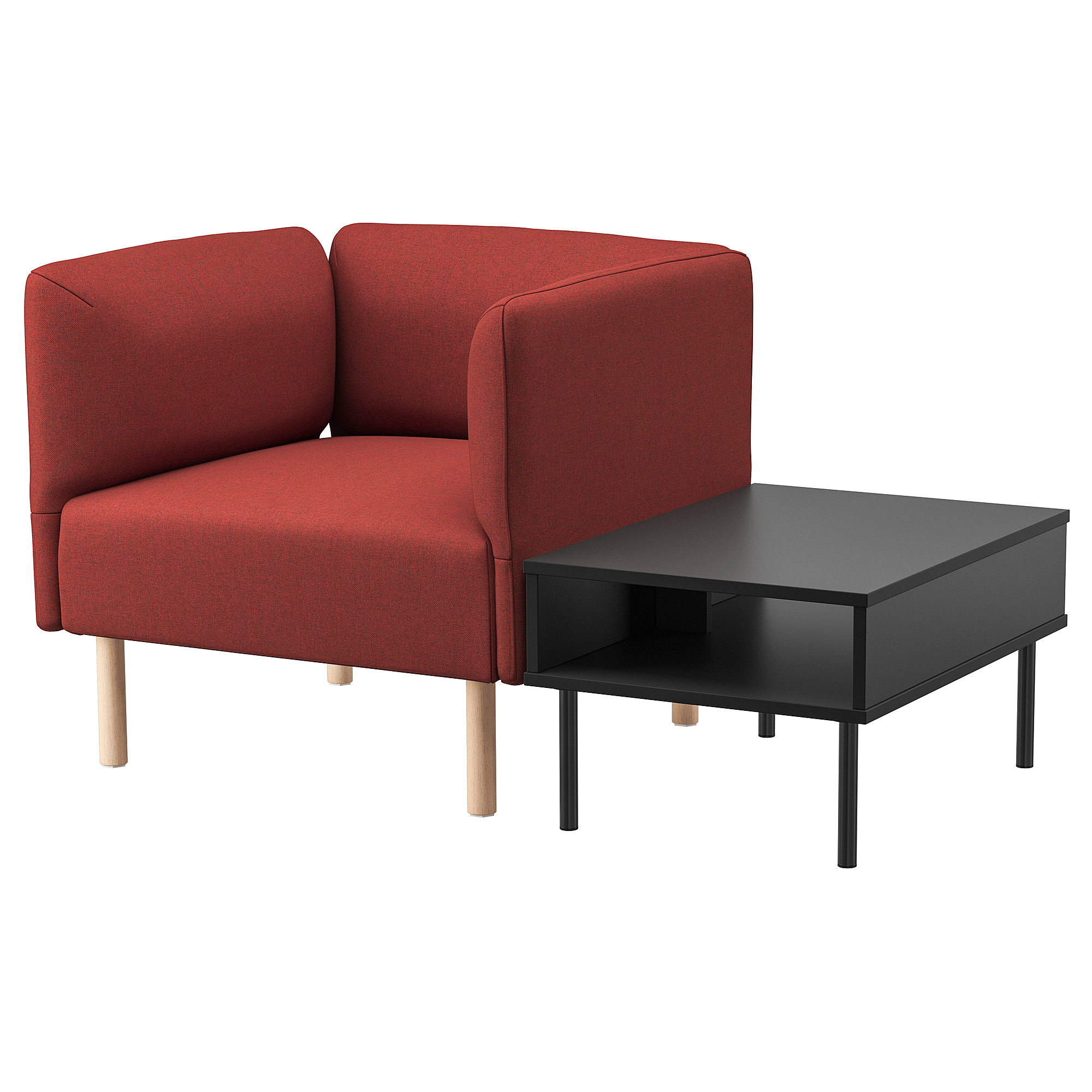 LILLEHEM armchair with side table