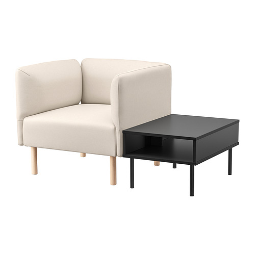 LILLEHEM armchair with side table