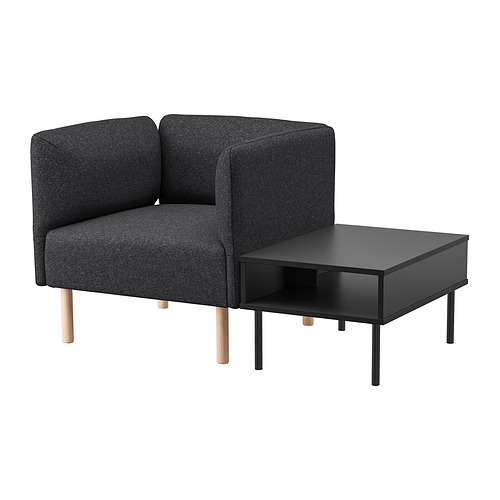 LILLEHEM armchair with side table