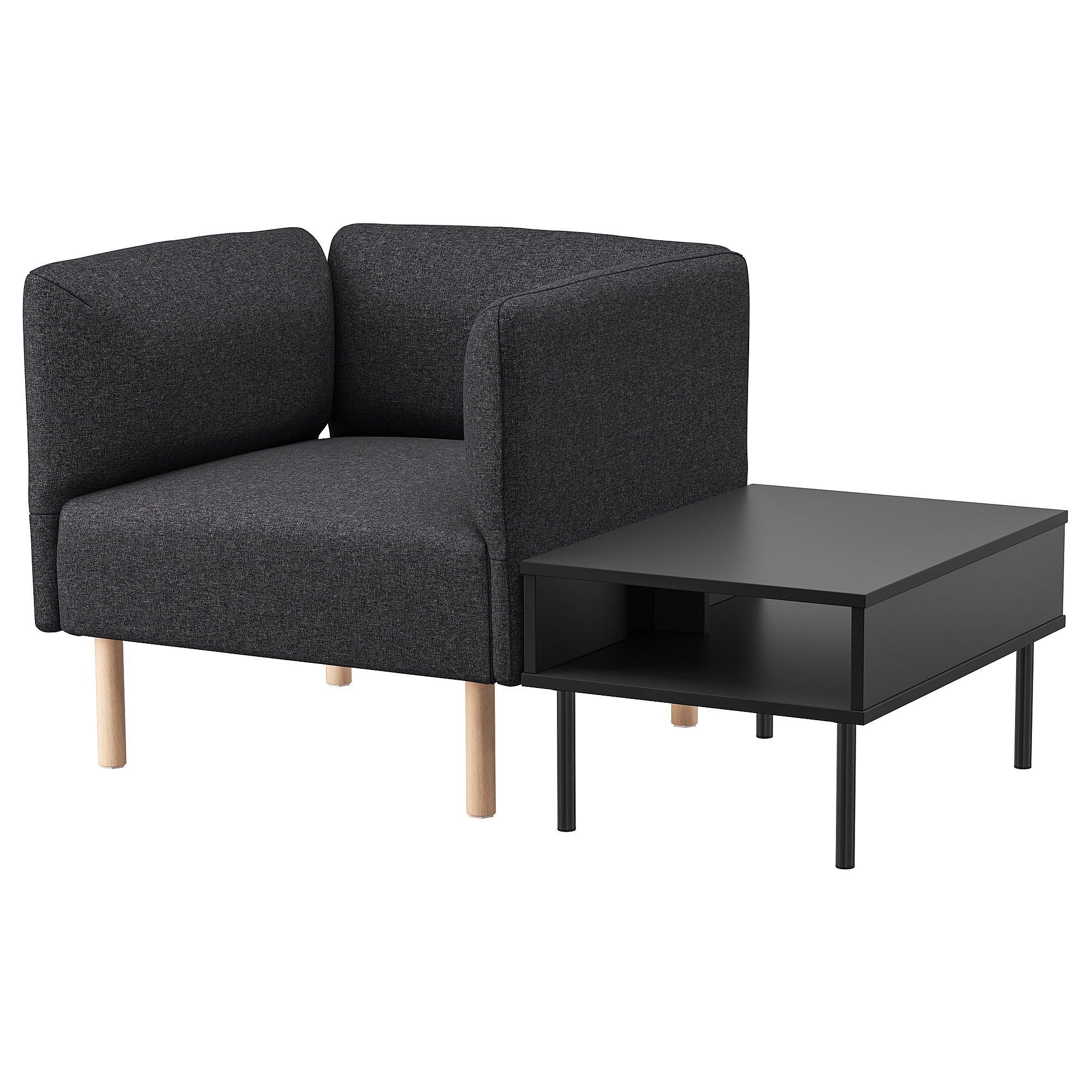 LILLEHEM armchair with side table