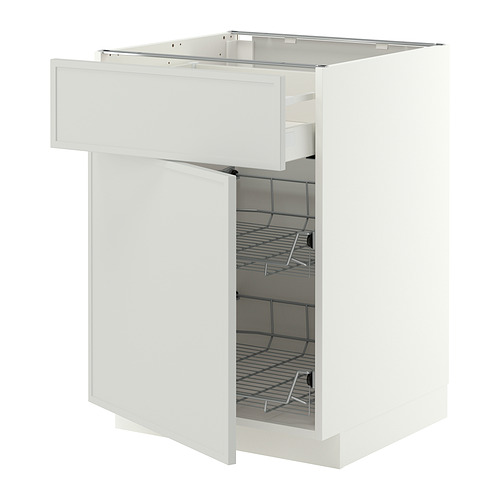 METOD/MAXIMERA base cab w wire basket/drawer/door