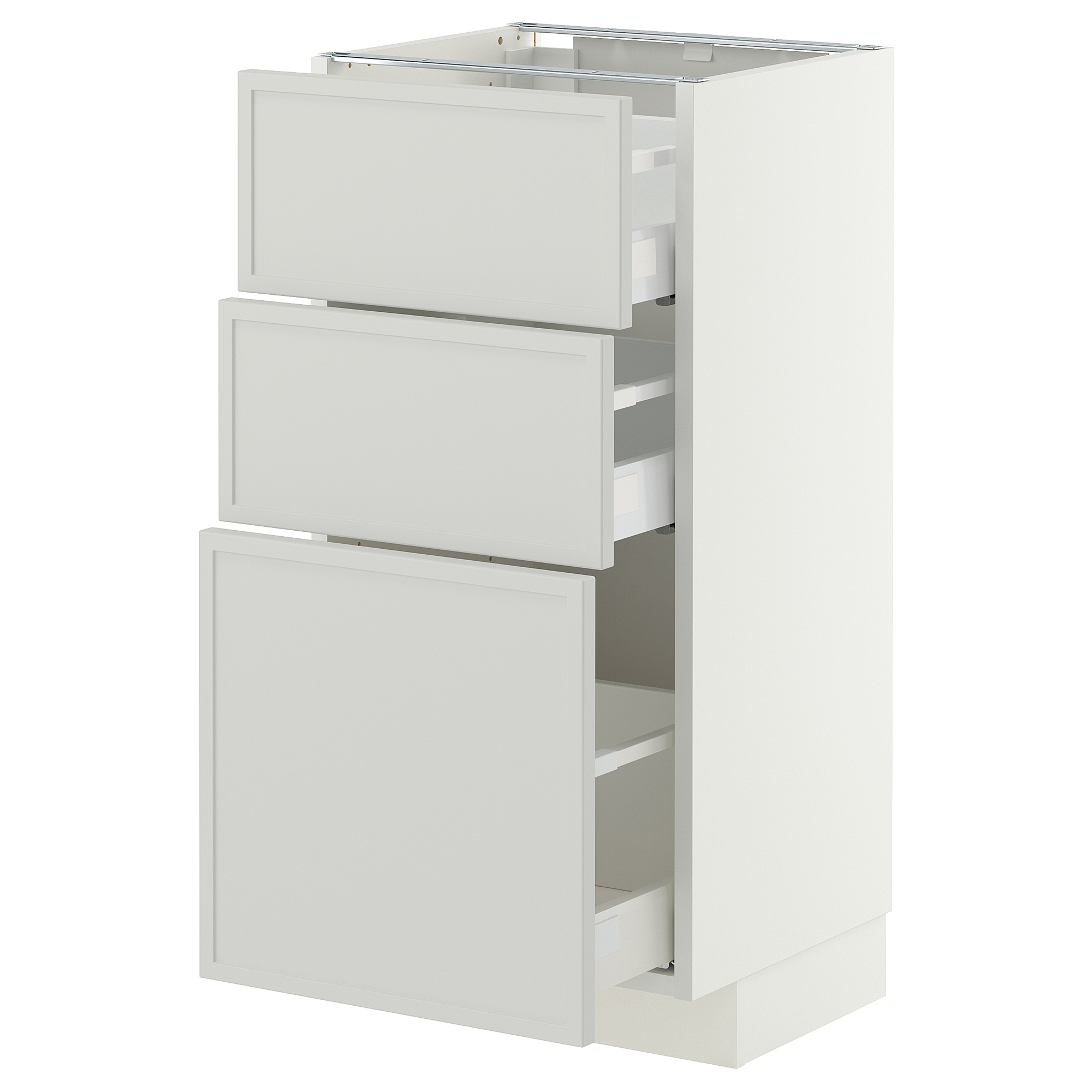 METOD/MAXIMERA base cabinet with 3 drawers