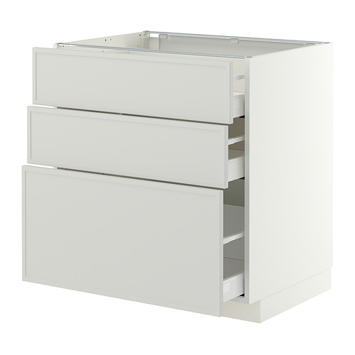 METOD/MAXIMERA base cabinet with 3 drawers