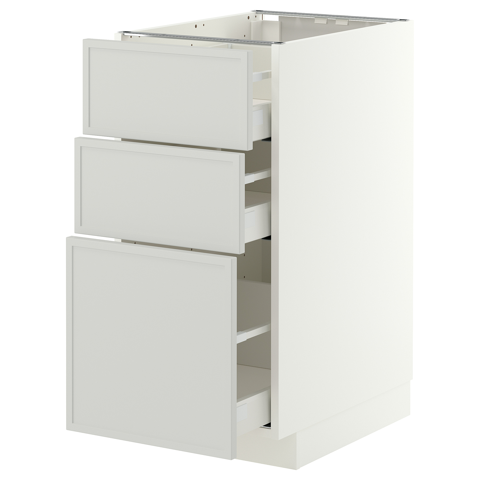 METOD/MAXIMERA base cabinet with 3 drawers