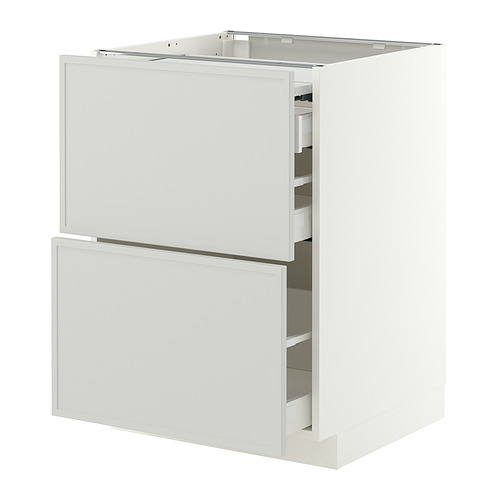 METOD/MAXIMERA 底櫃附拉出式工作檯面/3抽