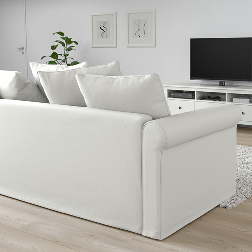 GRÖNLID - 3-seat sofa with chaise longue, Inseros white | IKEA Taiwan Online - PE690782_S4