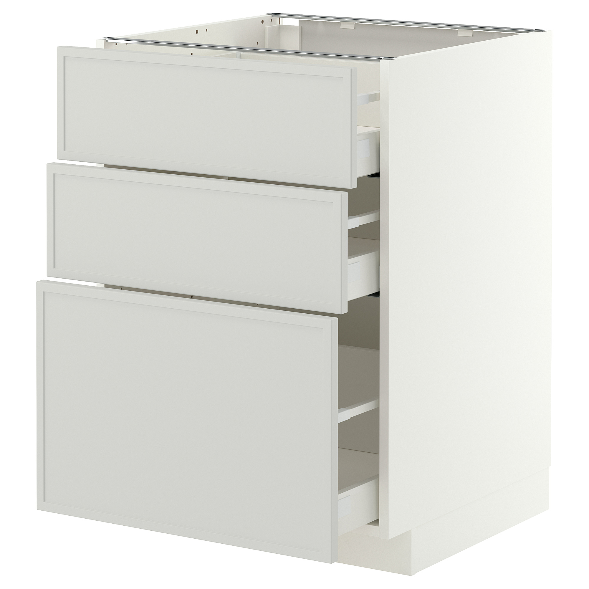 METOD/MAXIMERA base cabinet with 3 drawers