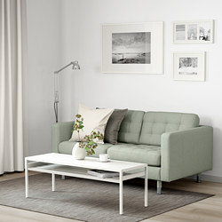 LANDSKRONA - 2-seat sofa, Djuparp dark green/wood | IKEA Taiwan Online - PE819003_S3