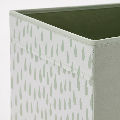 DRÖNA - 收納盒, 具圖案 淺綠色/白色 | IKEA 線上購物 - PE835619_S4