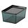 KUGGIS - box with lid, transparent black | IKEA Taiwan Online - PE835605_S1
