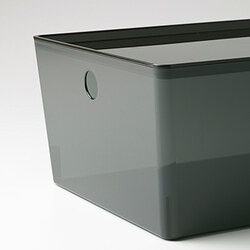KUGGIS - storage box with lid, turquoise | IKEA Taiwan Online - PE804743_S3