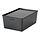 KUGGIS - 附蓋收納盒, 透明 黑色 | IKEA 線上購物 - PE835612_S1